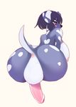  anus balls big_balls big_breasts big_butt blush breasts butt canine dickgirl dog huge_breasts huge_butt intersex kanel kemono mammal nipples nude penis side_boob simple_background solo tongue tongue_out voluptuous 