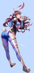  ;d absurdres alternate_eye_color animal_ears anson_(13686564308) arched_back armor artist_name ass bangs blue_background bodysuit boots bracer breasts brown_hair bubble_blowing bunny_ears bunny_tail center_opening character_name chewing_gum d.va_(overwatch) deep_skin emblem eyebrows eyebrows_visible_through_hair facepaint facial_mark fake_animal_ears finger_gun from_behind gloves grin hand_on_own_ass hand_up headphones high_collar highres large_breasts lips lipstick logo long_hair looking_at_viewer looking_back makeup one_eye_closed open_mouth overwatch pauldrons pilot_suit pink_lips pink_lipstick ribbed_bodysuit shiny shiny_clothes shoulder_pads simple_background skin_tight skindentation smile solo tail teeth thigh_boots thigh_strap thighhighs turtleneck underboob whisker_markings white_footwear white_gloves yellow_eyes 
