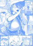  ai-chan_(tawawa) anger_vein baseball_cap blue blush braid breasts cellphone cheering clenched_teeth closed_eyes clothes_around_waist collared_shirt comic commentary_request faceless faceless_male flying_sweatdrops getsuyoubi_no_tawawa grin hat himura_kiseki iphone jacket_around_waist large_breasts megaphone monochrome necktie open_mouth phone pleated_skirt shirt short_hair side_braid silent_comic skirt sleeves_rolled_up smartphone smile sweat sweatdrop teeth towel towel_around_neck translated trembling twitter volley-bu-chan_(tawawa) 
