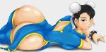  arched_back ass capcom chun-li curvy hips huge_ass looking_back lying on_side parted_lips revealing_clothes street_fighter tagme thick_thighs thighs wide_hips 