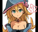  1girl animated animated_gif blonde_hair breasts duel_monster dyson_(edaokunnsaikouya) dyson_giga_drain female gloves green_eyes hat long_hair looking_at_viewer magical_girl trembling yu-gi-oh! yuu-gi-ou_duel_monsters 