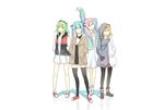  4girls group gumi hatsune_miku kagamine_rin long_hair megurine_luka multiple_girls suppakarn_prakobkij_(soompook2122) twintails vocaloid 