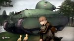  amx-40 bird blonde_hair duck ground_vehicle highres military military_vehicle motor_vehicle shibafu_(glock23) tank tied_hair wargaming_japan world_of_tanks 