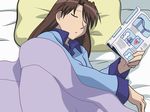  azumanga_daioh bed mizuhara_koyomi pajamas sleep 