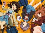  aki asahina_mikuru autumn cardigan duplicate nagato_yuki seifuku suzumiya_haruhi suzumiya_haruhi_no_yuuutsu 