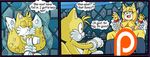  big_breasts blue_eyes breasts canine censored dipstick_tail dreamcastzx1 english_text female fox hedgehog huge_breasts male male/female mammal miles_prower multicolored_tail nipples pathetic_fox patreon sex sonic_(series) sonic_boom sonic_the_werehog text thought_bubble underwater underwater_sex water zooey_the_fox 