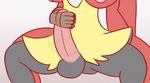  2016 4_fingers 5_fingers animated avian balls big_breasts bird blaziken braixen breasts canine duo female flat_colors fox from_behind_position gradient_background handjob huge_breasts humanoid_penis interspecies male male/female mammal nintendo pcred566 penis pok&eacute;mon pok&eacute;morph sex simple_background sitting spread_legs spreading video_games white_background 