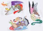  absurd_res blue_eyes dawn22eagle discord_(mlp) draconequus equine eyes_closed fan_character feral friendship_is_magic fur grey_fur hi_res hooves horse mammal my_little_pony pony red_eyes simple_background tagme traditional_media_(artwork) white_background 