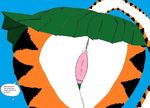  anthro butt camel_toe clothing colored feline female fur gssniper invalid_tag mammal panties presenting presenting_hindquarters pussy school_uniform skirt solo stripes thong tiger underwear uniform upskirt 