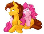  2015 alpha_channel brown_hair cheese_sandwich_(mlp) dragonfoxgirl duo earth_pony equine female feral friendship_is_magic frown fur hair horse hug male mammal my_little_pony orange_fur pink_fur pink_hair pinkie_pie_(mlp) pony simple_background transparent_background 