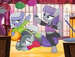  2016 boulder_(mlp) clothed clothing earth_pony equine female friendship_is_magic group hair half-closed_eyes hooves horse inside limestone_pie_(mlp) mammal marble_pie_(mlp) maud_pie_(mlp) my_little_pony open_mouth pixelkitties pony sibling sisters yoga 