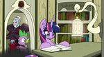  armor book dragon dunmer equine female friendship_is_magic horn lantern mammal morrowind my_little_pony red_eyes reiduran scalie spike_(mlp) the_elder_scrolls twilight_sparkle_(mlp) unicorn video_games 