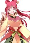  bad_id bad_pixiv_id highres jewelry long_hair magi_the_labyrinth_of_magic open_mouth red_eyes red_hair ren_kougyoku simple_background smile solo white_background yuihiko 