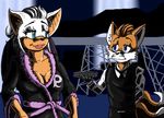  2016 anthro bat big_breasts breasts butler canine female fox male mammal miles_prower rouge_the_bat sonic_(series) xxtheoneguyxx 