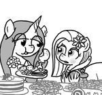  bow clothing cub dress ear_piercing earth_pony emerald_jewel(colt_quest) equine fan_character female ficficponyfic flower food horn horse joyride(colt_quest) male mammal my_little_pony piercing plant pony unicorn young 