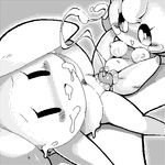  aliasing anthro bedroom_eyes blush breasts cat cum cum_on_body cum_on_face feline female greyscale grinding group group_sex half-closed_eyes happy happy_sex human interspecies lagomorph male male/female mammal monochrome nipples open_mouth penis pussy rabbit seductive sex ɯ(_&ndash;_&ndash;_)ɯ 