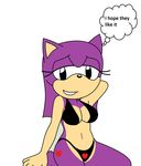  armpits black_eyes blush breasts butt clothing fan_character fur_34 hair hedgehog horny invalid_color inviting macy_the_hedgehog mammal palcomix purple_hair smile sonic(series) sonic_(series) swimsuit teasing video_games 