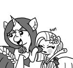  boop bow clothing cub dress ear_piercing earth_pony emerald_jewel(colt_quest) equine fan_character female ficficponyfic flower horn horse joyride(colt_quest) male mammal my_little_pony piercing plant pony unicorn young 