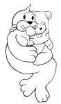  anthro cat cub cuddling duo feline holding_(disambiguation) hug jellymouse mammal nintendo pok&eacute;mon seel tagme tongue tongue_out video_games young 