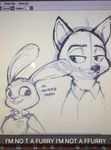  alec8ter canine clothed clothing disney duo female fox judy_hopps lagomorph male mammal nick_wilde rabbit sketch snapchat text unfinished zootopia 