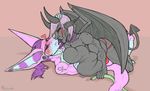  belly bloating blush canine cute demon expansion french_kissing inflation jackal kink kinky kissing love makeout male male/male mammal overweight pinned smooch stomach water water_inflation 
