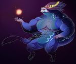  anthro aurelion_sol_(lol) barazoku biceps big_muscles claws dragon league_of_legends male manlyster musclegut muscular muscular_male nude pecs simple_background slightly_chubby solo toe_claws video_games 