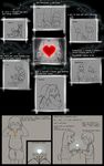  &lt;3 asriel_dreemurr boss_monster cake caprine clothed clothing crying english_text flower flowey_the_flower food fur goat human long_ears mammal plant radicaldreemurr simple_background smile stripes tears text undertale video_games white_fur 