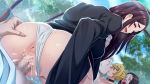  2girls anus ass breasts butcha-u censored cum cum_in_pussy kiss meikoku_gakuen_taidou_hen multiple_girls 