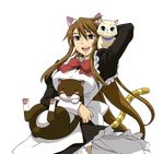  animal_ears extraction maid neko nekomimi nyan_koi sumiyoshi_kanako tail vector 