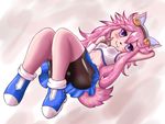  anthro armpits blush breasts chocolat_gelato female fur lying mufeet on_back pink_fur solatorobo solo tagme video_games 