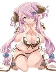  :o ass_visible_through_thighs bare_shoulders bikini blue_eyes breasts cleavage draph duplicate earrings granblue_fantasy hair_ornament hair_over_one_eye hairclip head_tilt horns jewelry large_breasts long_hair looking_at_viewer narmaya_(granblue_fantasy) navel pink_hair pointy_ears sandals side-tie_bikini sidelocks simple_background solo star star_earrings swimsuit thomasz uterus_pose very_long_hair white_background white_bikini 