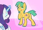  2016 anus balls butt cutie_mark duo equine eyes_closed eyeshadow fearingfun female feral freckles friendship_is_magic girly glowing green_eyes hair hi_res horn long_hair makeup male mammal my_little_pony open_mouth purple_hair rarity_(mlp) smile snails_(mlp) spotlight unicorn 