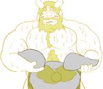  armor asgore_dreemurr clothing male muscular muscular_male sweat undertale undressing video_games zealman 