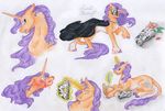  absurd_res blood blue_eyes book cape clothing dawn22eagle equine eyes_closed fan_character female feral fur hair hi_res hooves horn lying magic mammal mask my_little_pony open_mouth orange_fur simple_background solo standing traditional_media_(artwork) unicorn white_background 