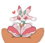  &lt;3 big_breasts breasts cum cum_on_breasts cum_on_face cum_on_penis eyes_closed female happy huge_breasts human interspecies lurantis male mammal nintendo noiverus penis pink_eyes pok&eacute;mon pok&eacute;philia sex titfuck video_games 