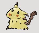  ambiguous_gender mimikyu nintendo pikachu pok&eacute;mon simple_background slightly_chubby solo unknown_artist video_games 