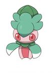  fomantis full_body gen_7_pokemon no_humans official_art pink_eyes pokemon pokemon_(creature) simple_background solo white_background 