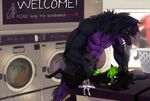  anal anal_penetration canine cum cum_pool duo invalid_tag laundromat laundry male male/male mammal penetration penis were werewolf 