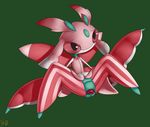  2016 female feral laying_back looking_at_viewer lurantis nintendo pok&eacute;mon pussy shdingo spread_legs spreading video_games 