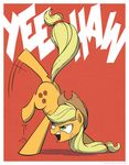  2015 applejack_(mlp) blonde_hair cutie_mark equine female friendship_is_magic hair horse kick mammal my_little_pony pony ponytail solo wandrevieira1994 