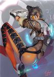  ass bodysuit gun nakano_tomokazu overwatch signed tracer 