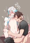  anal blush erection eyes_closed lifting male_focus mikleo_(tales) nipples penis sex sorey_(tales) tagme tales_of_(series) tales_of_zestiria wince yaoi 