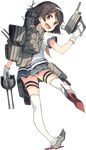  adapted_turret banned_artist black_hair black_skirt brown_eyes full_body gloves gun hairband holding holding_gun holding_weapon kantai_collection looking_at_viewer official_art open_mouth paseri pleated_skirt shirt short_hair skirt solo tanikaze_(kantai_collection) thighhighs transparent_background weapon white_gloves white_hairband white_legwear white_shirt 