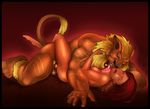  biceps digimon feline female hair human leomon licking lion lying male male/female mammal missionary_position monster muscular nude on_back painis18 penis sex tongue tongue_out 