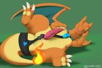  2016 alternate_version_available animal_genitalia anus charizard disembodied_hand duo erection front_view genital_slit glans harness human interspecies leaning_on_elbow licking licking_lips looking_at_viewer lying male mammal membranous_wings nintendo on_side one_eye_closed penis pinup pok&eacute;mon pok&eacute;philia pose precum precum_string scalie semi-anthro signature slit solo_focus spread_legs spreading syntex tapering_penis tongue tongue_out video_games wings wink 