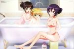  bathing gochuumon_wa_usagi_desu_ka? kirima_sharo naked nipples photoshop tanaka_yuuichi tedeza_rize ujimatsu_chiya 