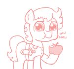  apple clothing cub earth_pony equine fan_character female ficficponyfic food fruit horse mammal my_little_pony pony ruby_rouge(colt_quest) weapon young 