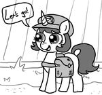 bag cub equine fan_character female ficficponyfic hat horn joyride(colt_quest) mammal my_little_pony text unicorn young 