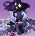  cute digital_media_(artwork) equine female hair horse invalid_tag magic_user mammal my_little_pony pony solo tinycat witch 