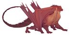 dragon feral fur furred_dragon head_wings horn male simple_background solo tanks wings zaagirad 